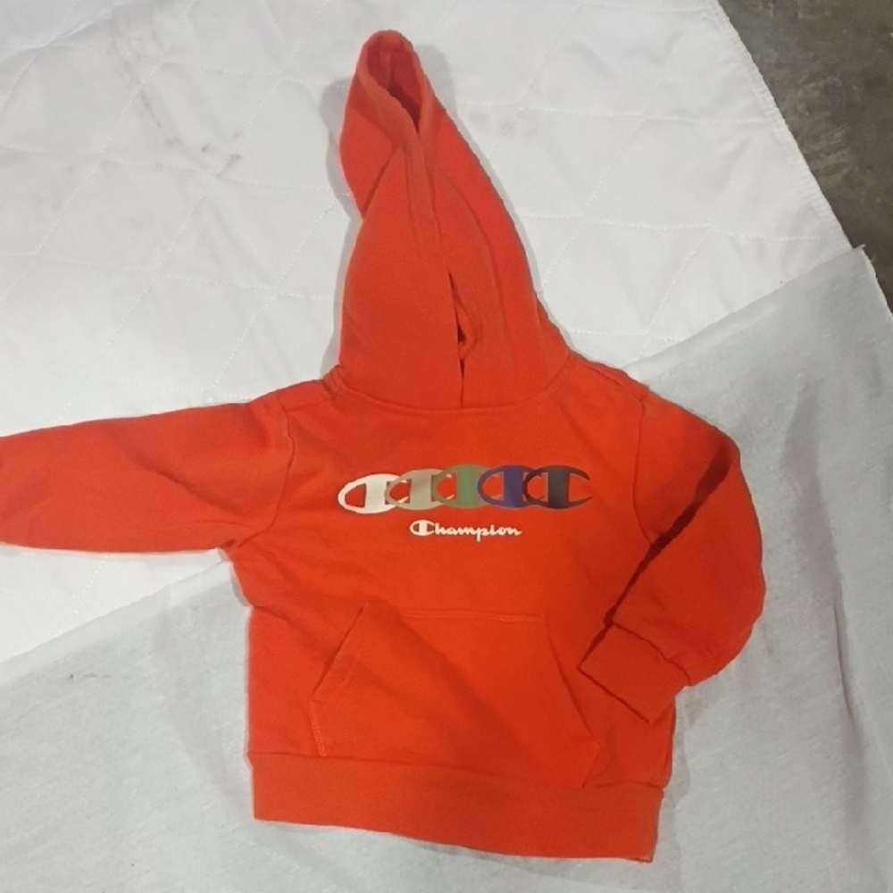 Champion Kids Vibrant Orange Hoodie